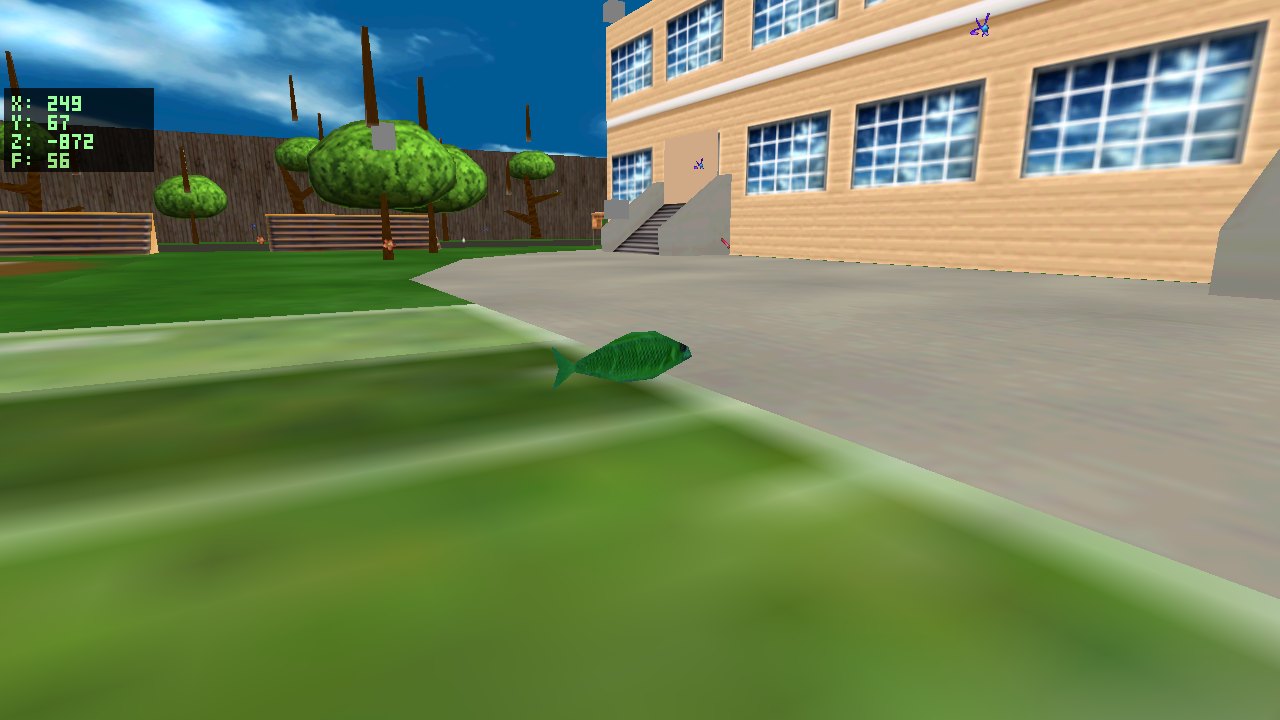 before: flat editor fish