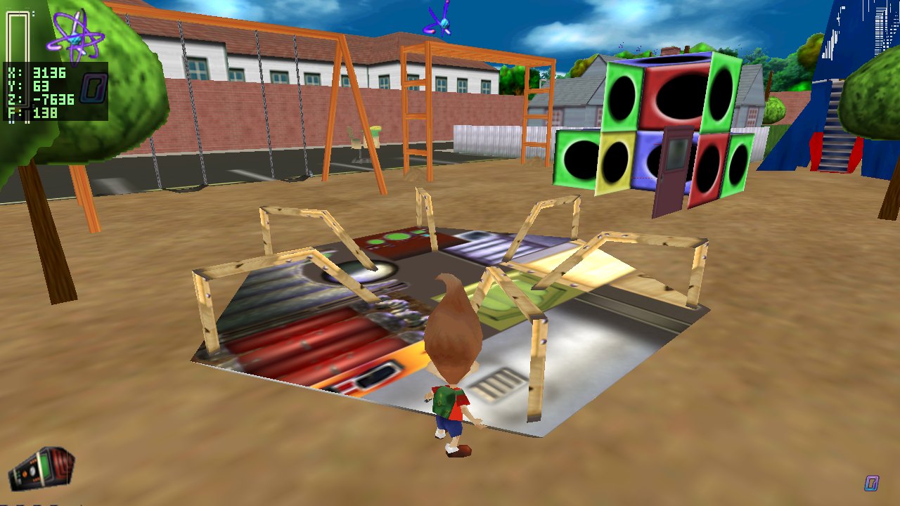 before: rocket mesh on the playground