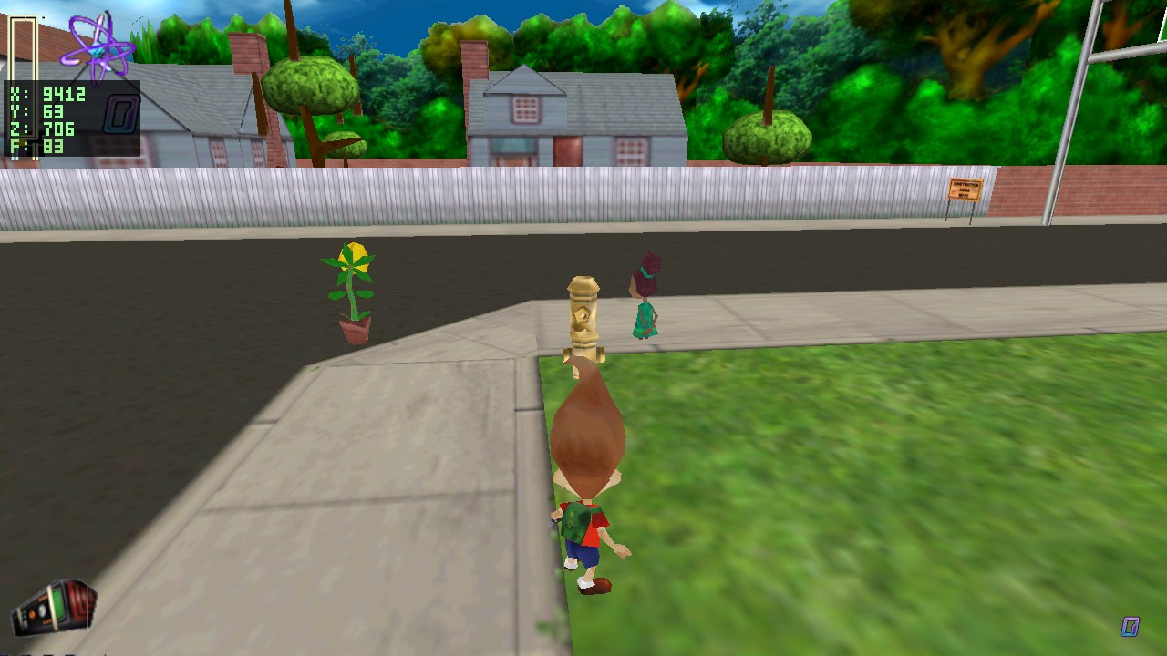 before: untextured hydrant mesh on sidewalk