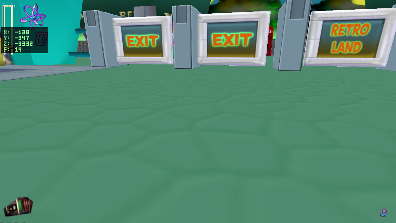 after: upright EXIT text